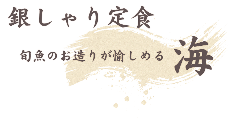 銀しゃり定食